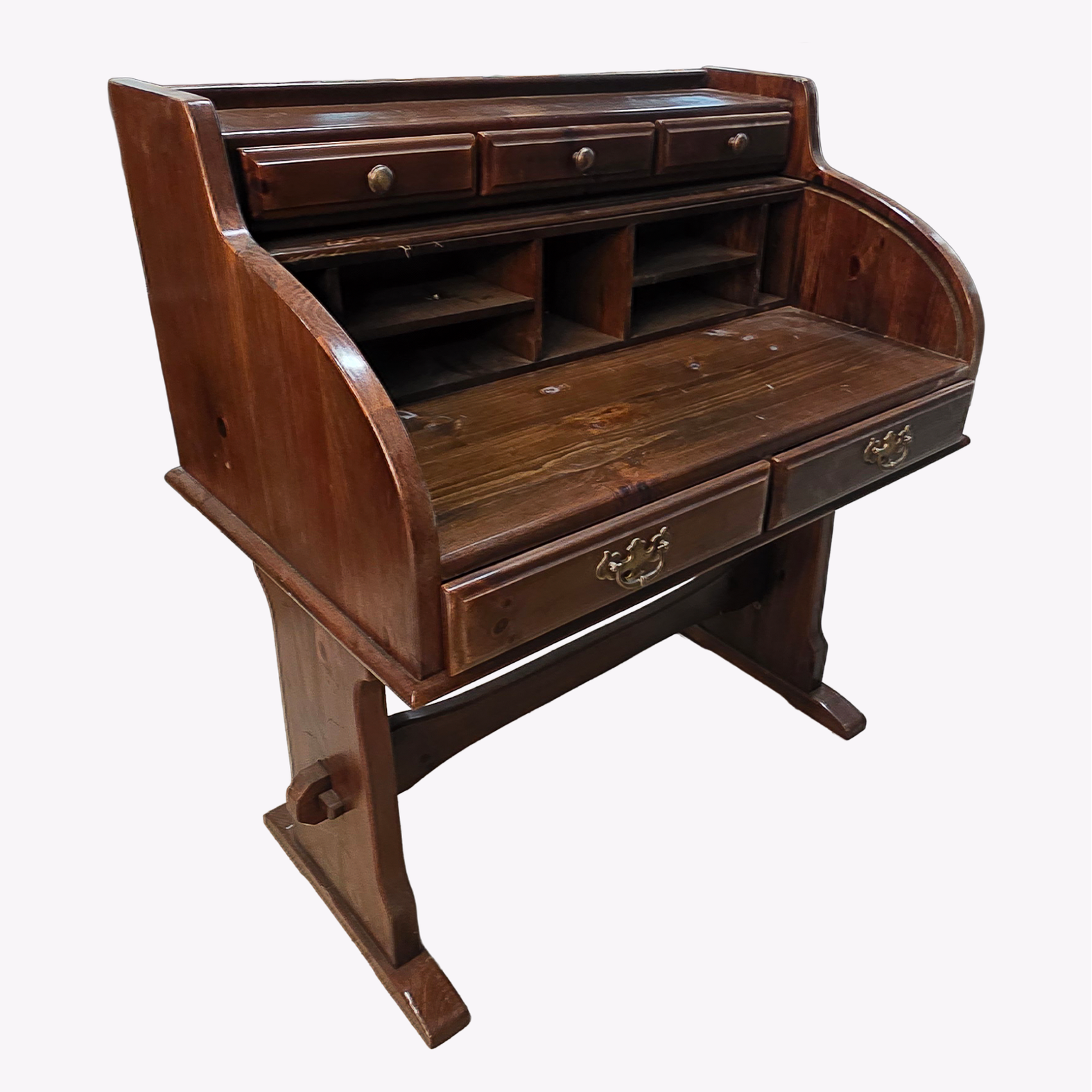 Edwardian Style Roll Top Desk